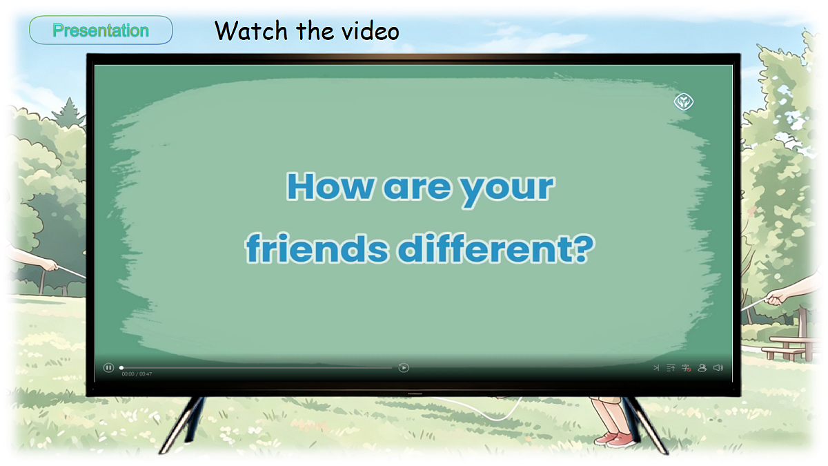 人教PEP五上（新教材）Unit1 Different Friends PA Let's talk& Play a guessing game 教学课件第8页