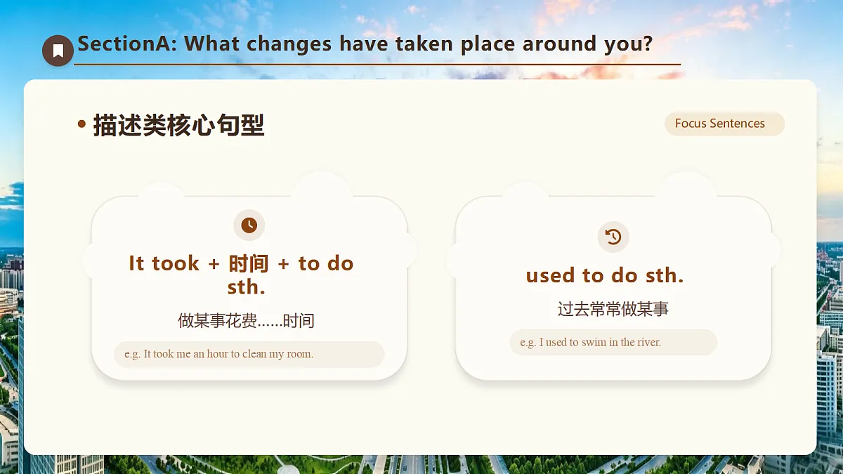 【AI赋能】人教PEP九年级上册-Unit 1 The Changing World Section A 1a-1d（课件）第8页