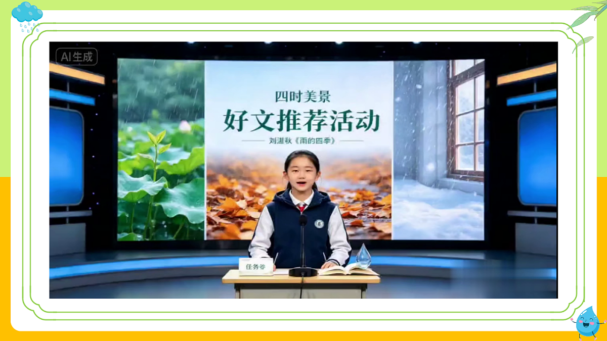 3 雨的四季：聆听四季雨声  感悟生命真谛（AI赋能 ·教学课件）语文统编版2024七年级上册第4页