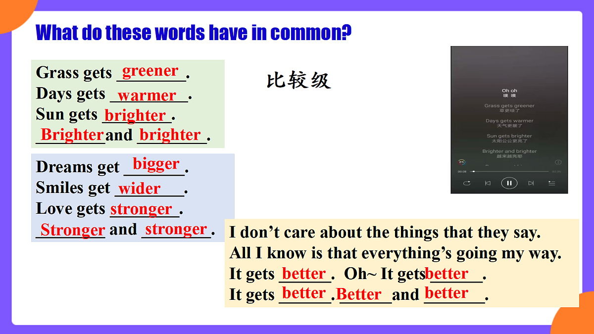 Unit3 Same or Different  SectionA  Grammar focus第4页