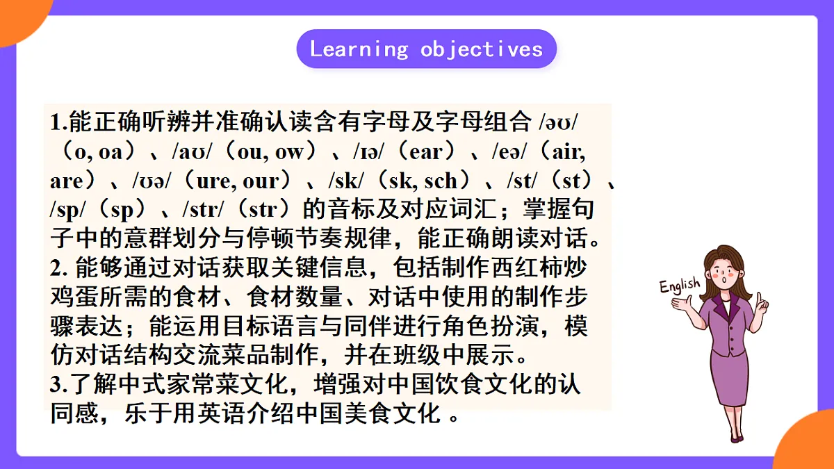 Unit 5 What a Delicious Meal ! SectionA Pronunciation 1-2d第2页