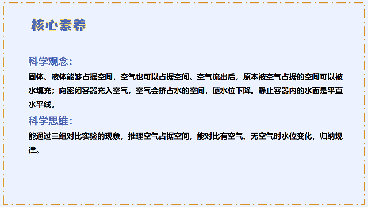 1.2 《空气能占据空间吗》 - 小学科学四级上册 同步教学课件（教科版2024）第3页