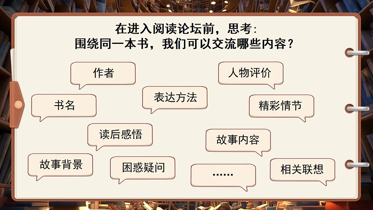 六下第二单元口语交际《同读一本书》第8页