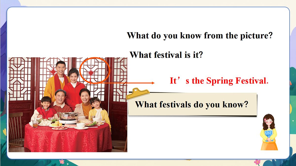 【新教材核心素养】外研版英语五上Unit 6 《Enjoy the festivals》Lesson 1 Get ready & Start up (教学课件）第8页