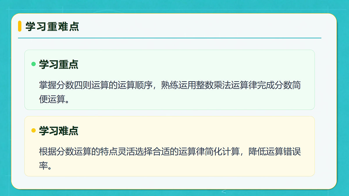 小学数学人教版六年级上册-2.4 分数四则运算及运算律 (课件）第5页