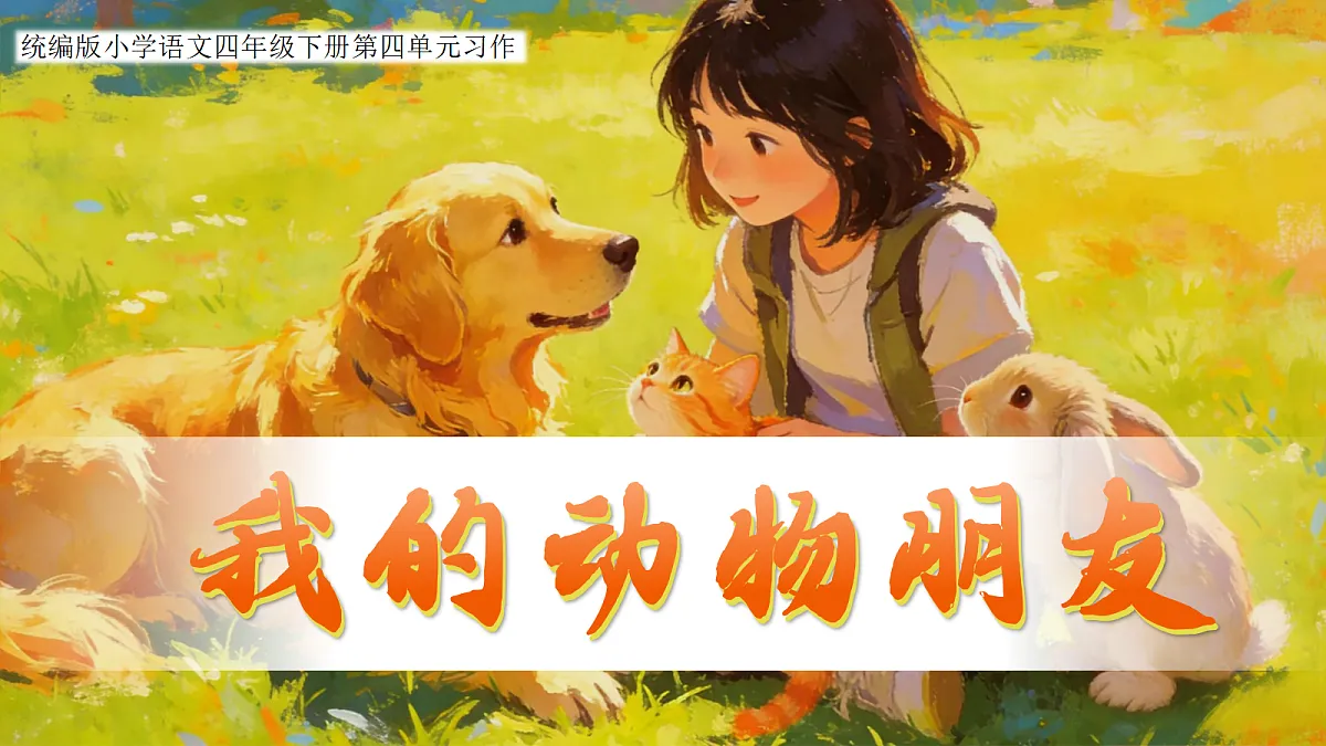 习作：我的动物朋友第1页