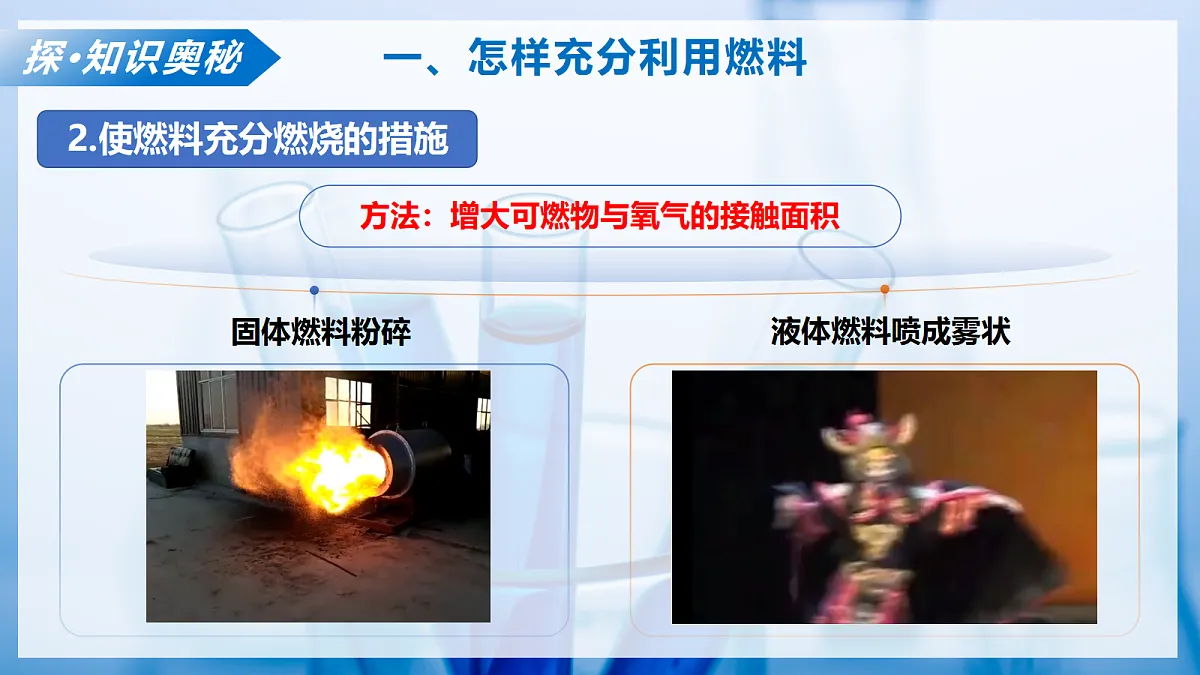 课题2 调控燃烧的方法（教学课件）化学沪科版五四学制2024九年级全一册第8页