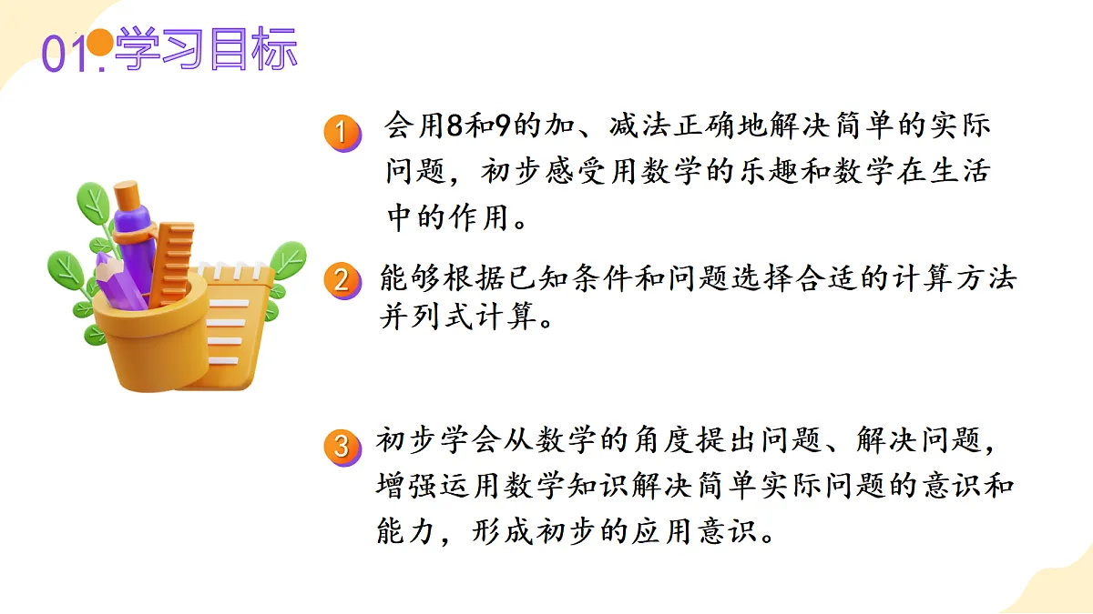 2026（新教材）人教版数学一年级上册-2.9《用8和9的加减法解决问题》（课件）第2页