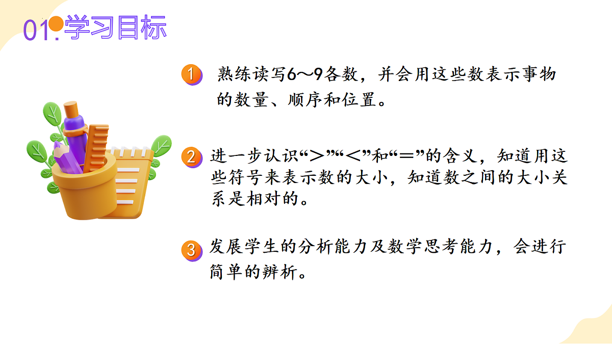 2026（新教材）人教版数学一年级上册-2.2《比大小、第几》（课件）第2页