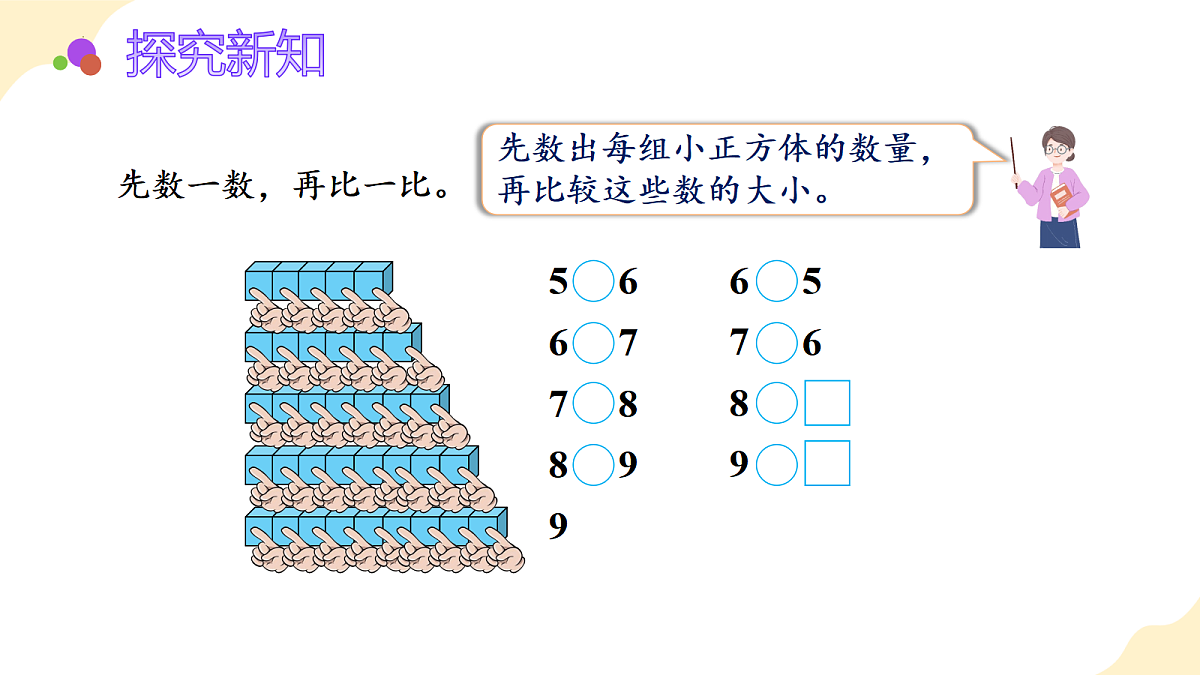 2026（新教材）人教版数学一年级上册-2.2《比大小、第几》（课件）第7页