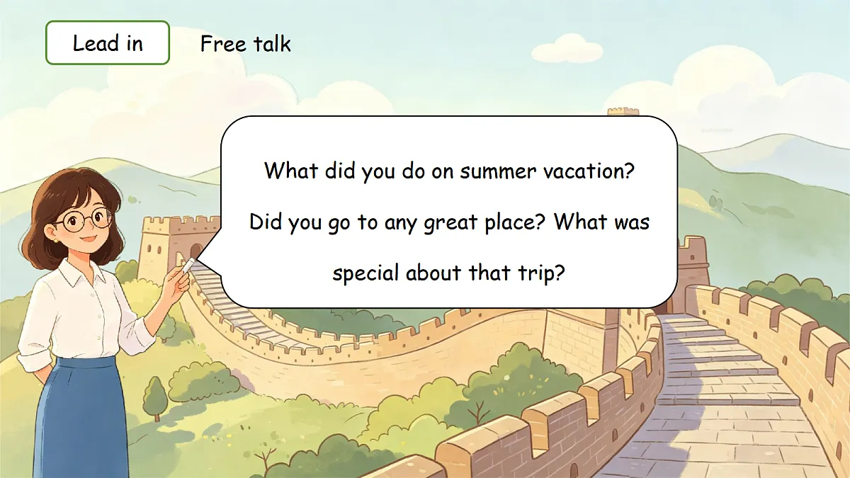 人教PEP六上Unit 1 Amazing places 第三课时 Part B Let's talk 课件第5页