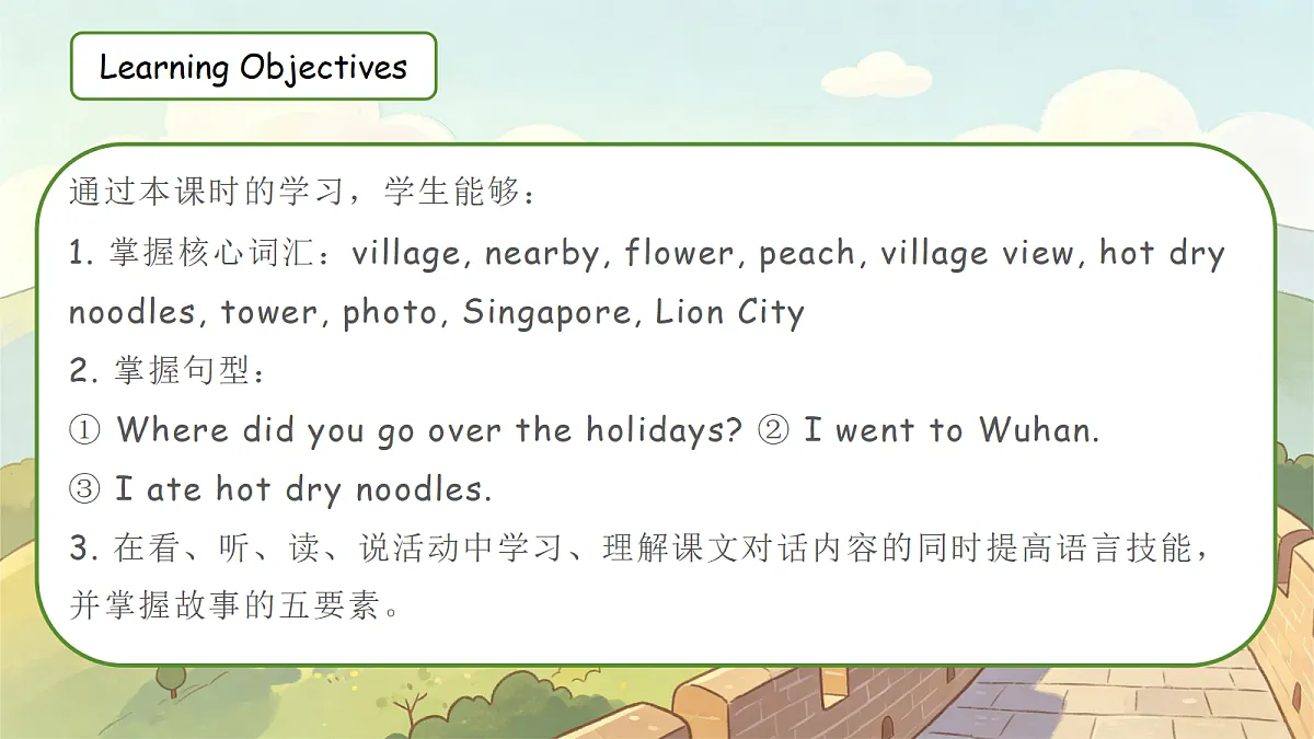 人教PEP六上Unit 1 Amazing places 第四课时 Part B Let's learn&make up a story课件第2页