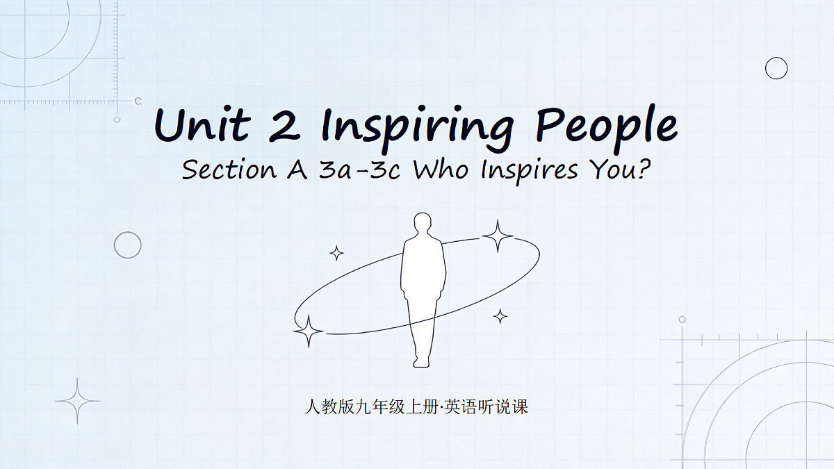 人教版初中英语9年级上册 Unit2 Inspiring People SectionA 3a-3c（课件）第1页