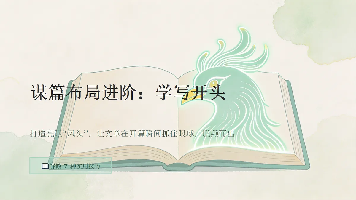 01 谋篇布局之学写开头（课件）第1页