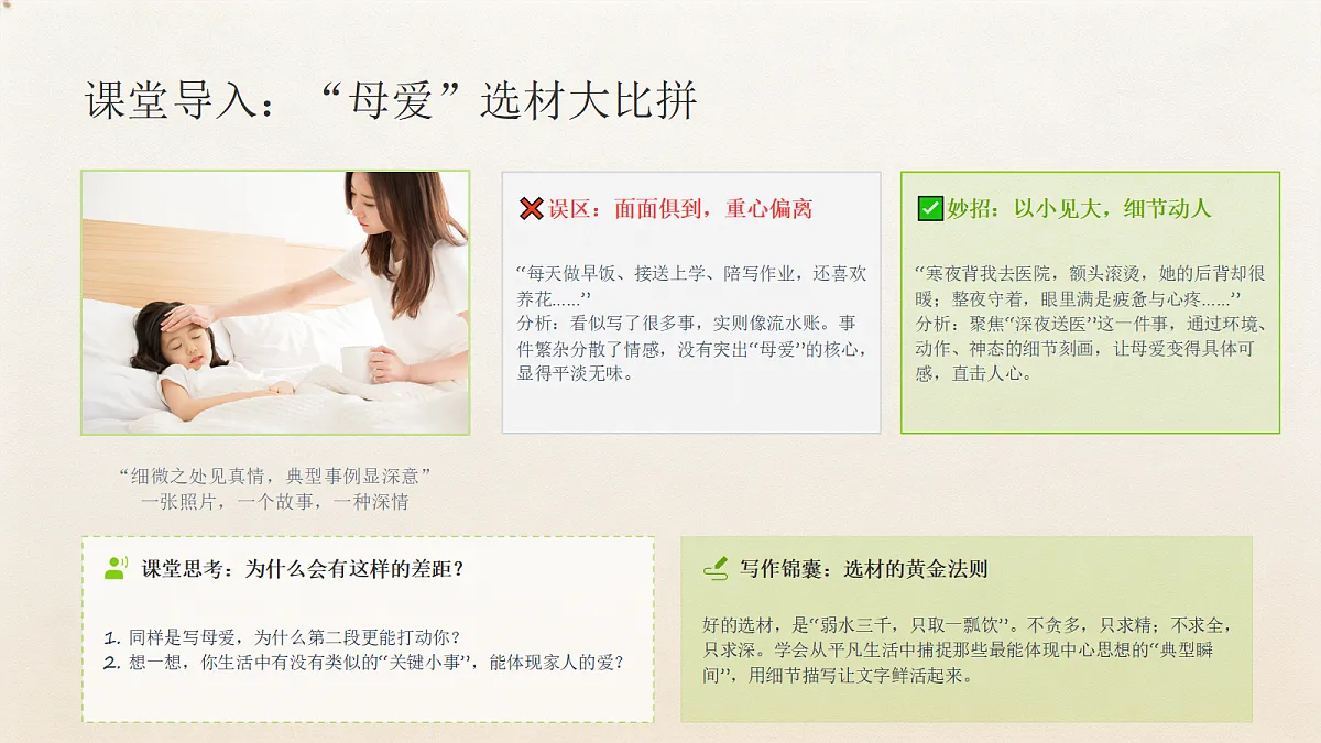 01 选材得当之紧扣中心，详略得当（课件）第2页