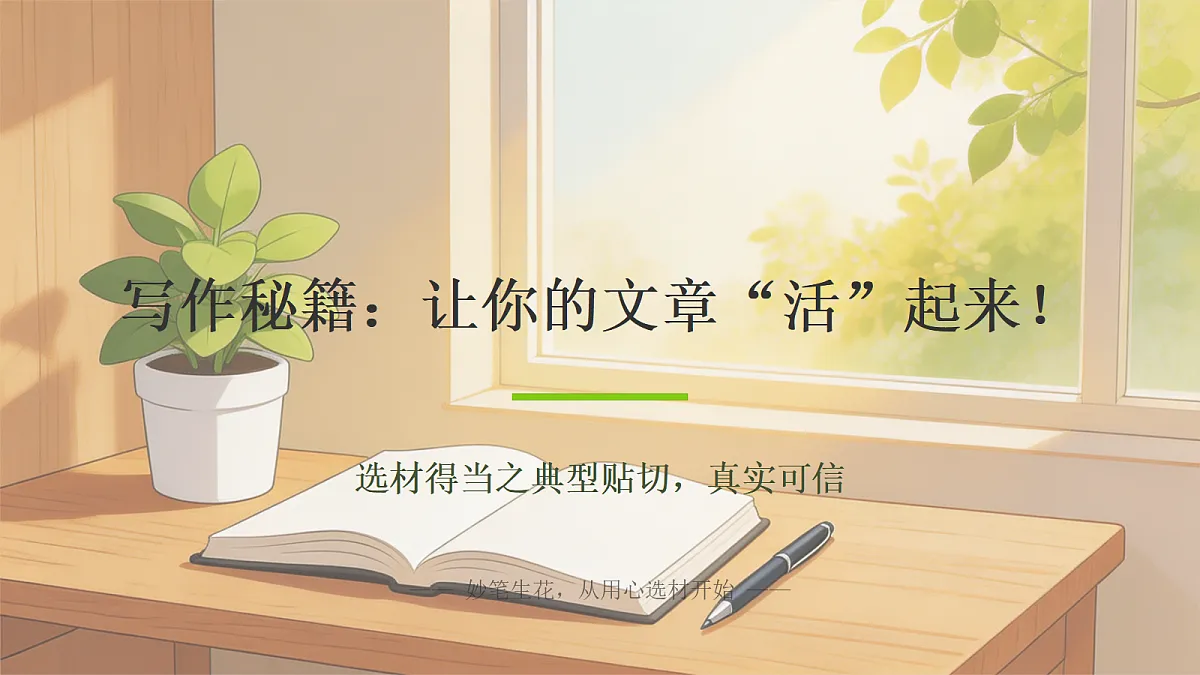02 选材得当之典型贴切，真实可信（课件）第1页