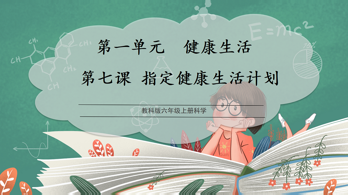 1.7 制订健康生活计划（教学课件）【含AI视频】科学教科版六年级上册（新教材）第1页