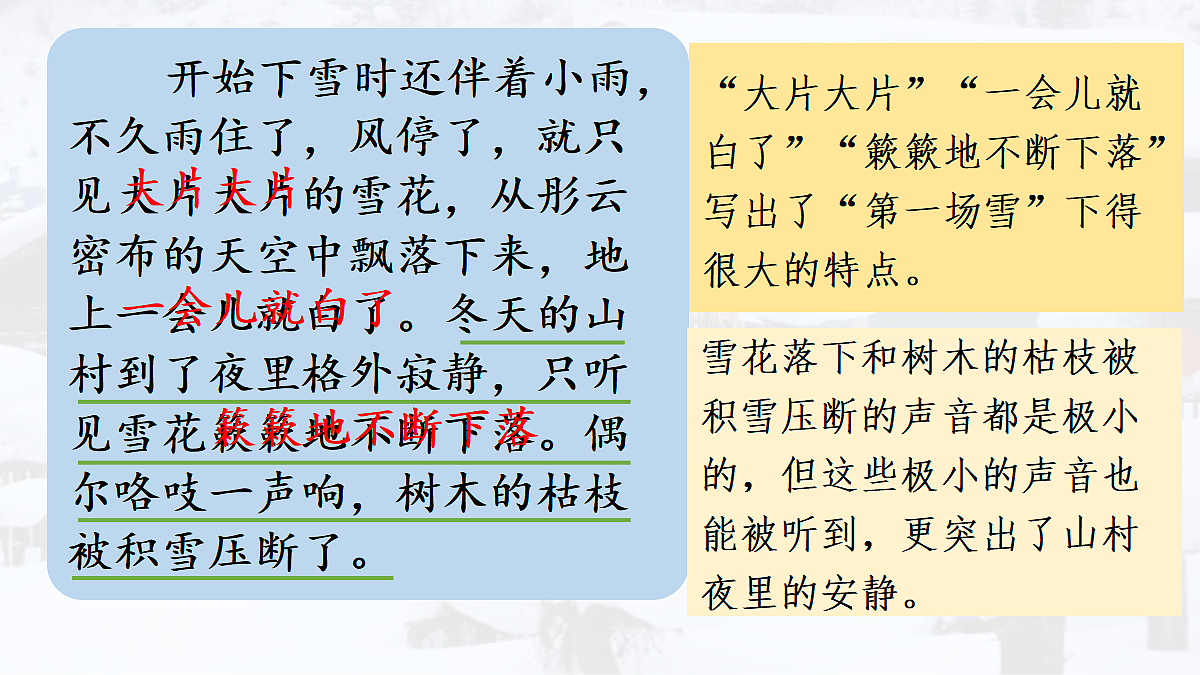 【教学课件】21.第一场雪第2课时第8页