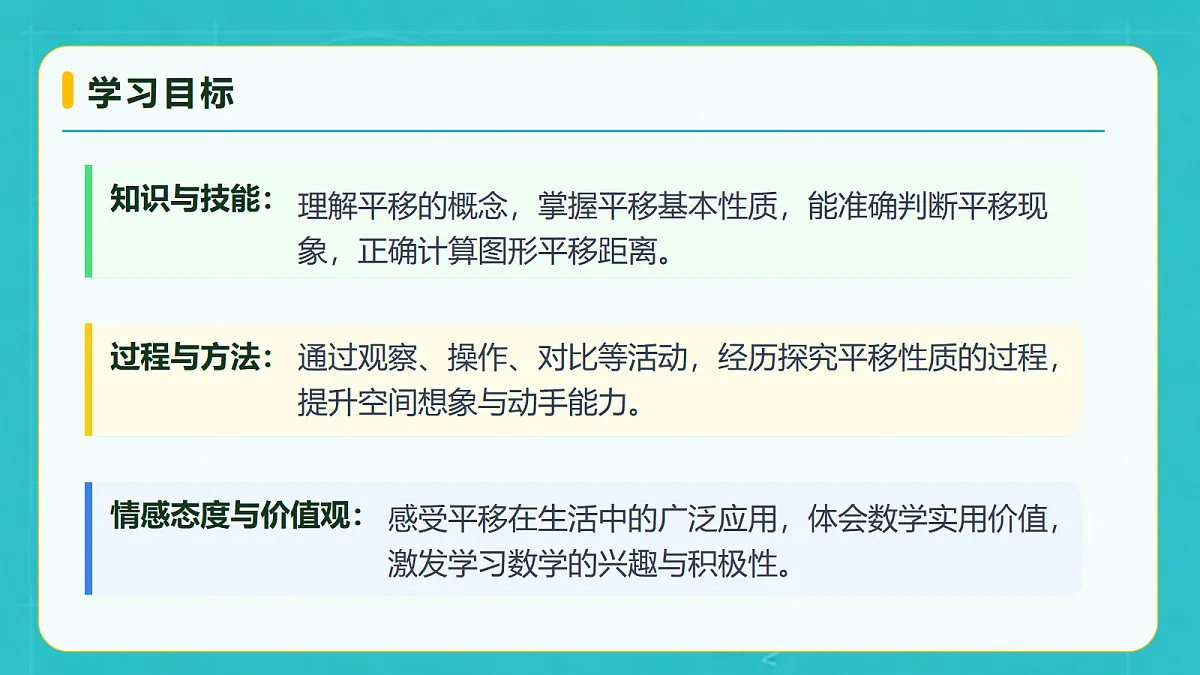小学数学人教版五年级上册-4.2 平移（1） (课件）第4页