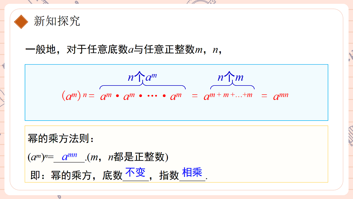 16.1 幂的运算16.1.2幂的乘方与积的乘方第7页
