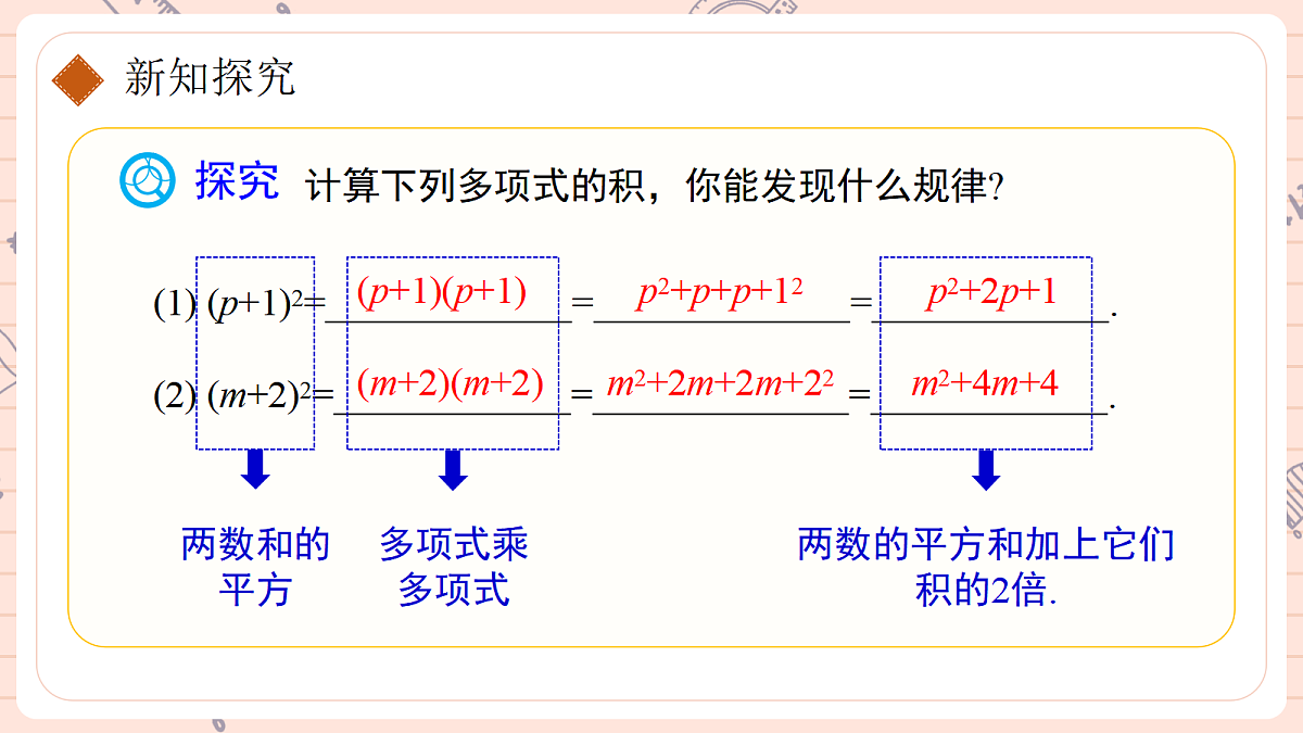 16.3 乘法公式16.3.2完全平方公式第一课时完全平方公式第5页
