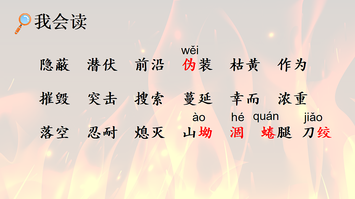 7 我的战友邱少云【精华版·教案版】第8页