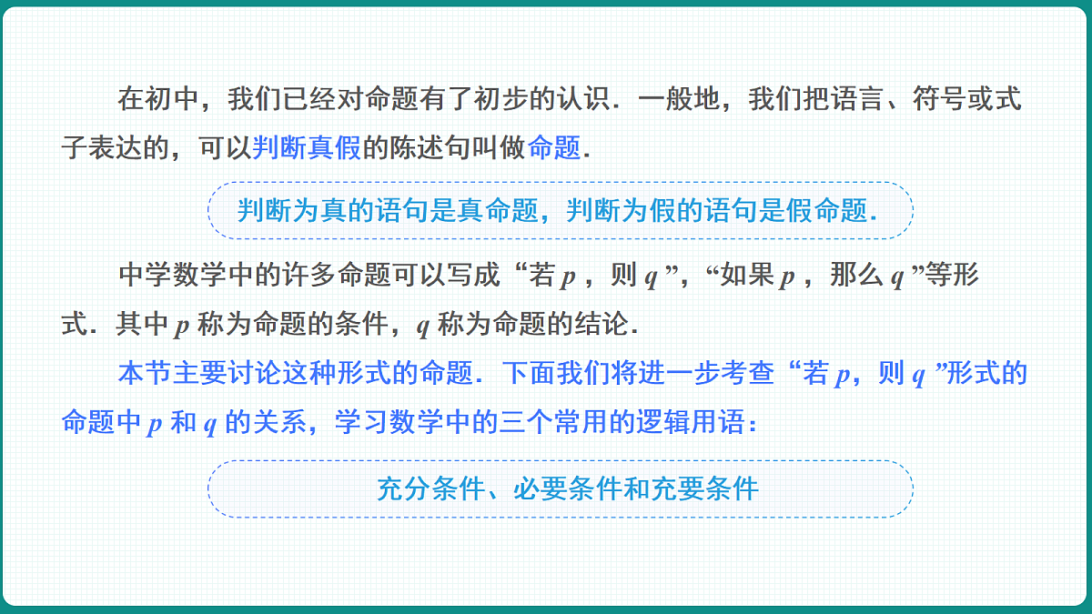 1.4.1《充分条件与必要条件》课件 人教版（2019）高一数学必修一第6页
