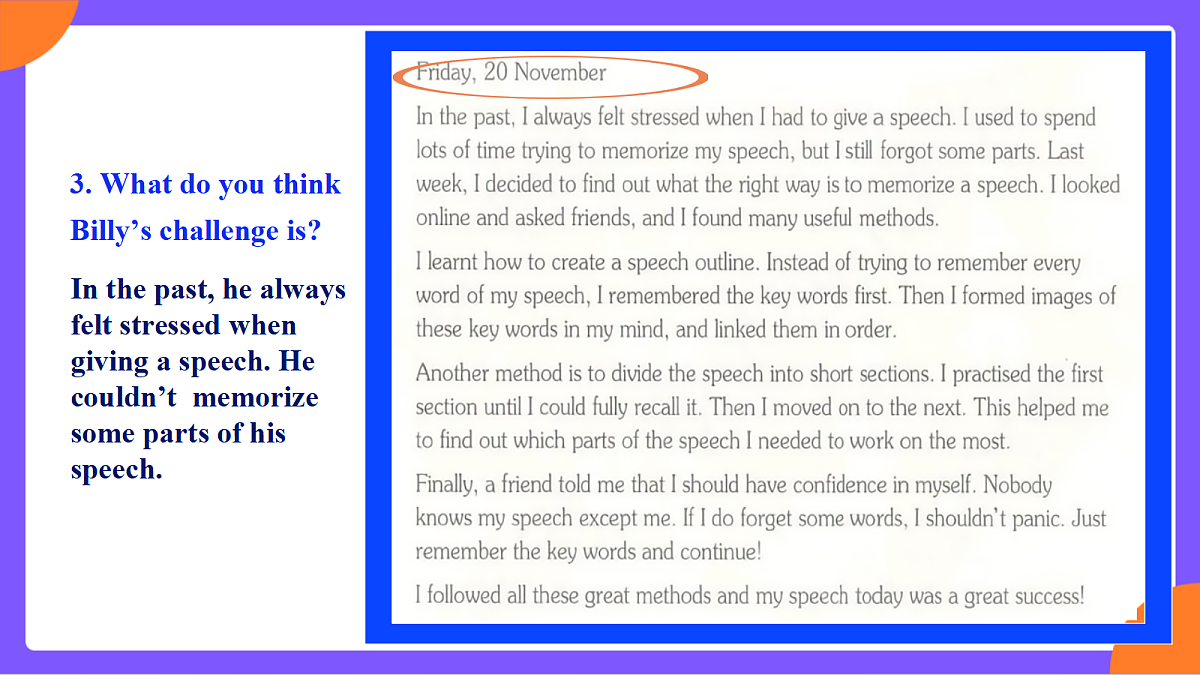 Unit 4 《Our Memory Section B (3a-3c》课件 人教版英语九上第8页