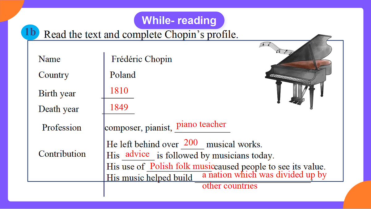 Unit 7 《Feel the Rhythm》 Section B (1a-1e）课件 人教版英语九上第8页