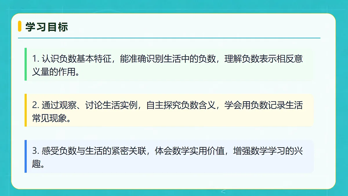 小学数学人教版六年级上册-综合活动：生活中的负数 (课件）第4页