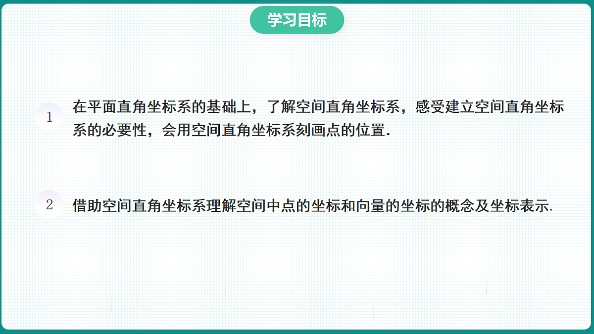 1.3.1《空间直角坐标系》 课件 高二数学选择性必修一第2页