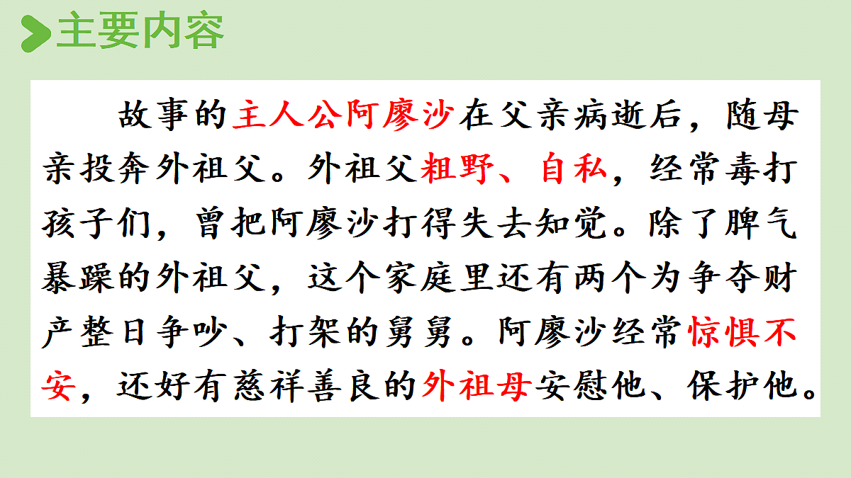 【教学课件】快乐读书吧：笑与泪，经历与成长第1课时第6页