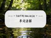 Unit 5 My time, my joy 单词讲解课件   初中英语沪教版牛津版（2024）九年级上册（2024）
