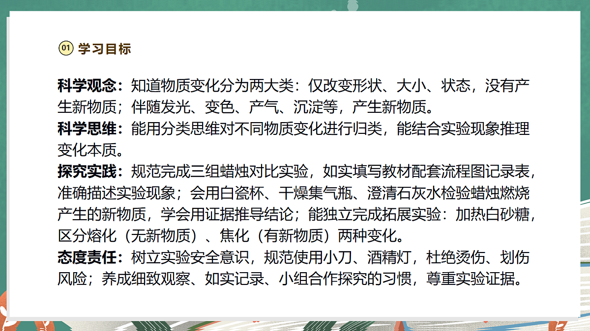 【大单元整体教学】1.1《蜡烛的变化》课时课件第3页