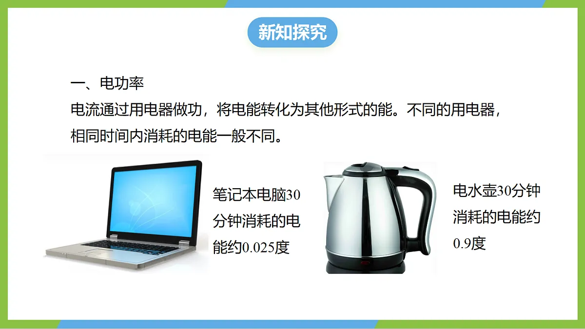 （核心素养）17.2《电流做功的快慢》 课件 沪科版物理九年级全册第5页