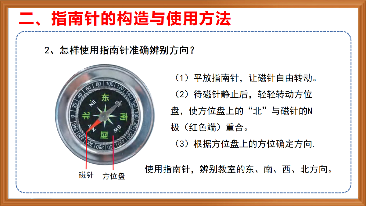 新苏教版小学科学四年级上册第五单元《17 指南针》课件+视频+作业第8页