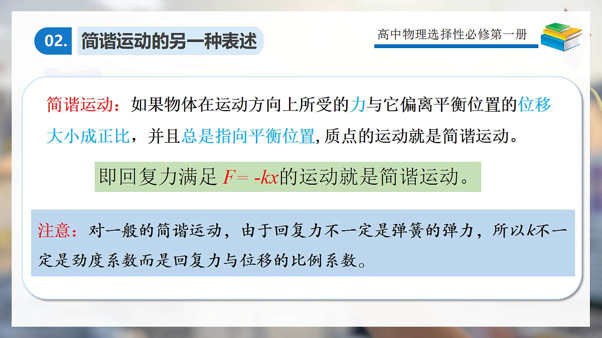 2.3简谐运动的回复力和能量第8页