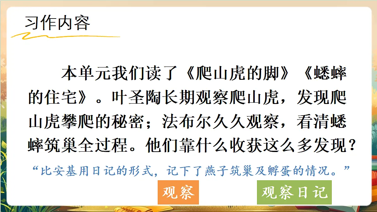 【核心素养】部编版小学语文四年级上册习作：写观察日记课件第3页