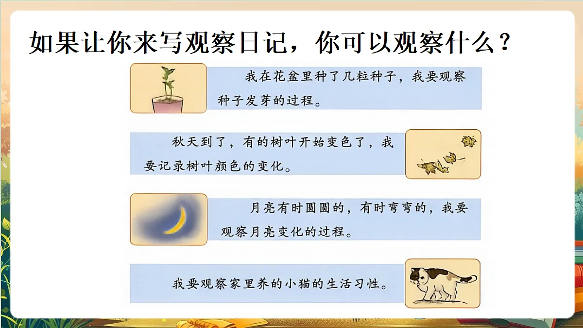 【核心素养】部编版小学语文四年级上册习作：写观察日记课件第4页