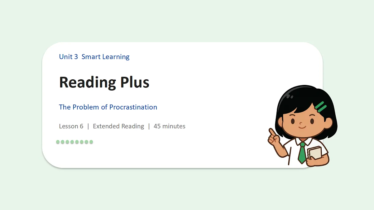 新人教版（2024）英语九年级（初三）上册-Unit3 Smart Learning Reading Plus 拓展阅读课 课件（lesson 6）第1页