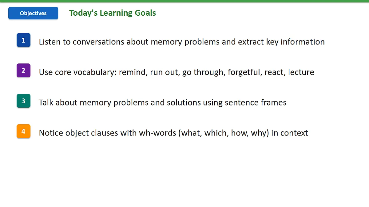 新人教版（2024）英语九年级（初三）上册-Unit4 Our Memory Section A 1a-2d 听说课 课件（lesson 1）第2页
