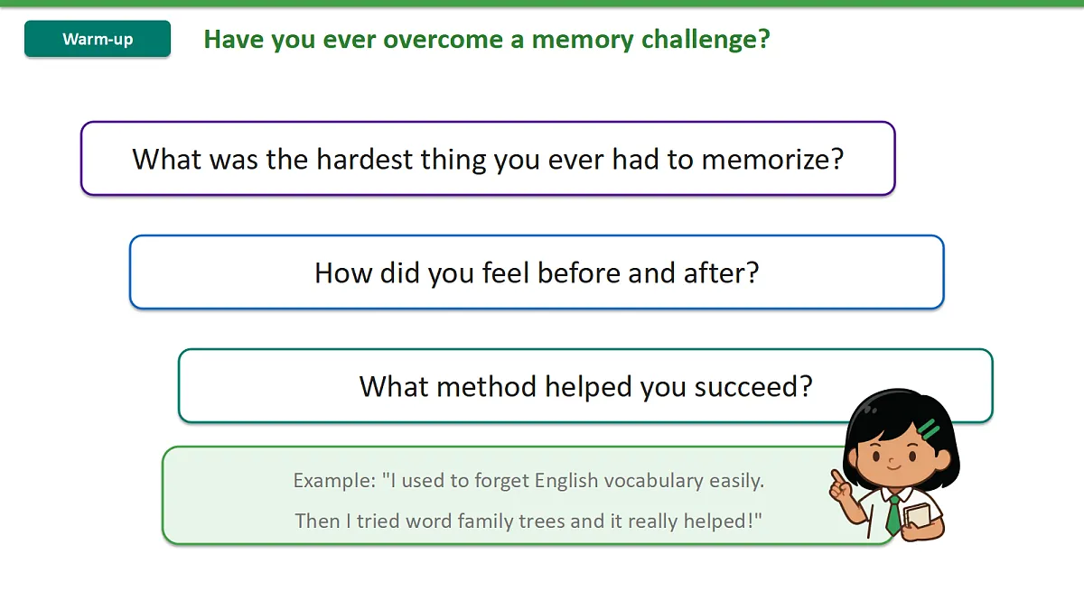 新人教版（2024）英语九年级（初三）上册-Unit4 Our Memory Writing 3a-3c 读写课 课件（lesson 7)第5页
