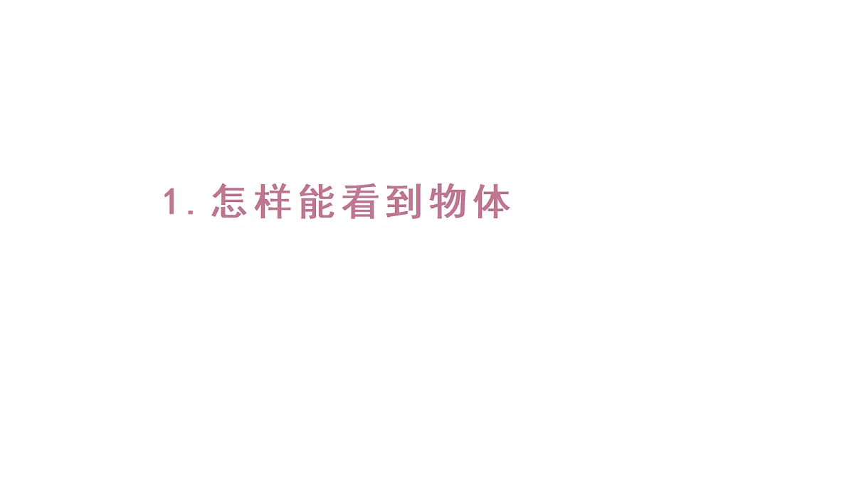 2.1《怎样能看到物体》（课件）-2026-2027学年科学六年级上册教科版第1页