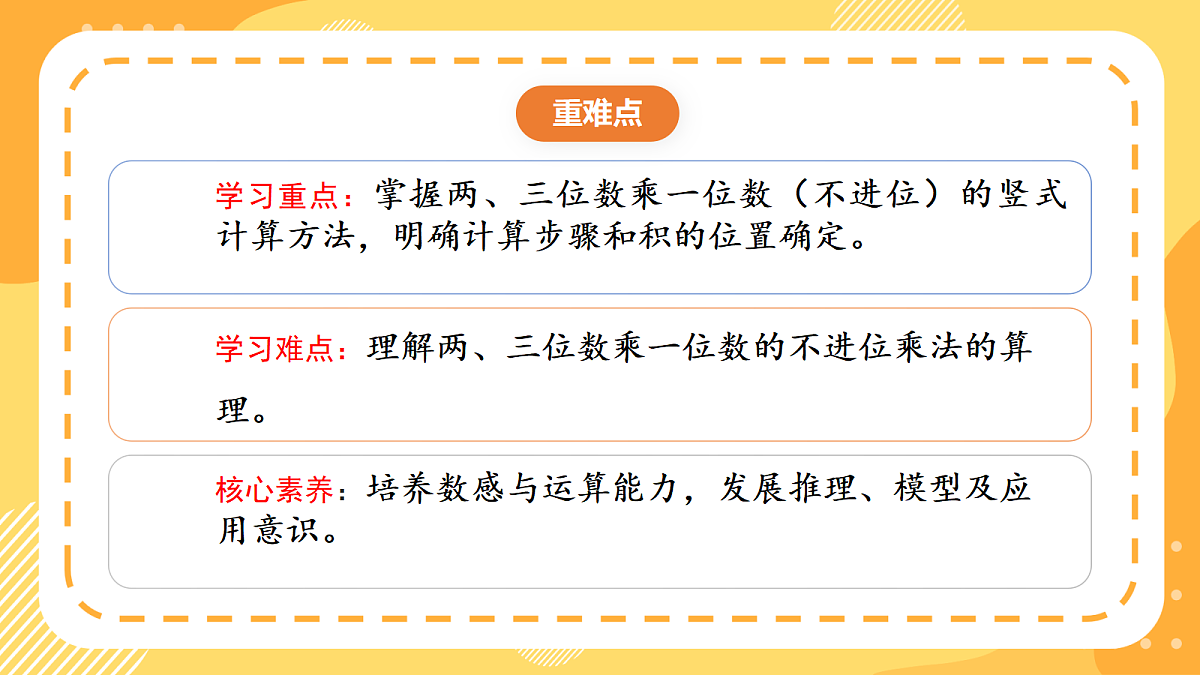 1.3《两、三位数乘一位数的不进位乘法》课件北京版数学三上第3页