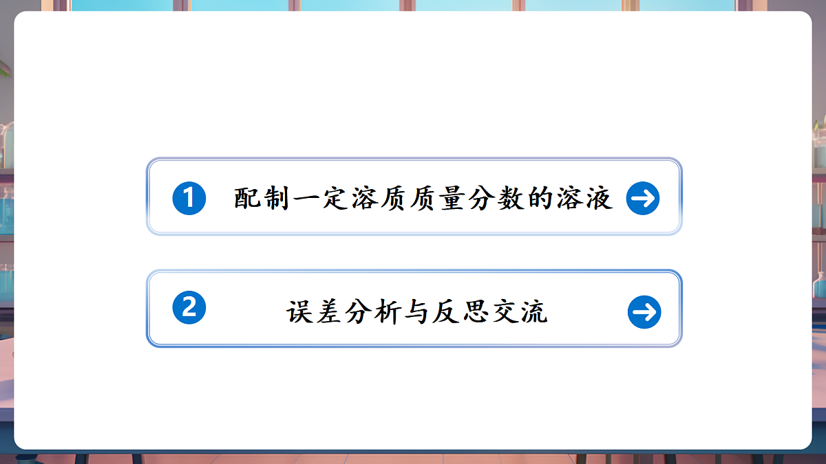 学生实验3 一定溶质质量分数的氯化钠溶液的配制（教学课件）第2页