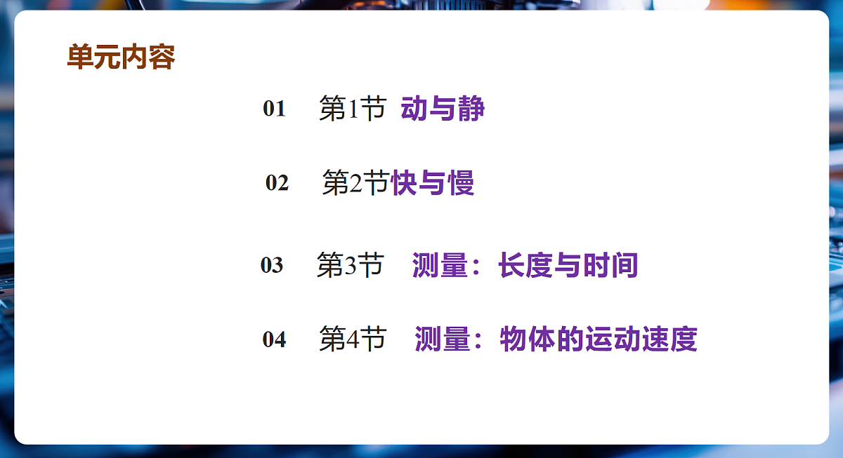 第1章 运动的世界（复习课件）第2页