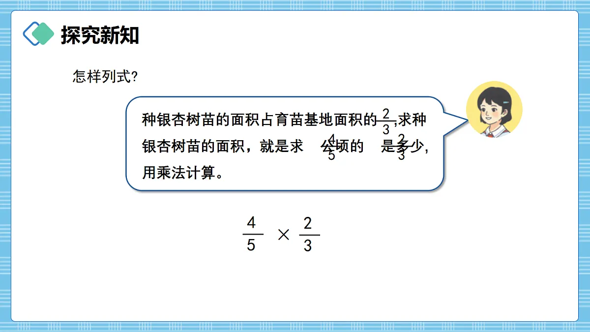 （2026新教材）人教版小学数学六年级上册 2.3《分数乘分数》PPT课件第5页