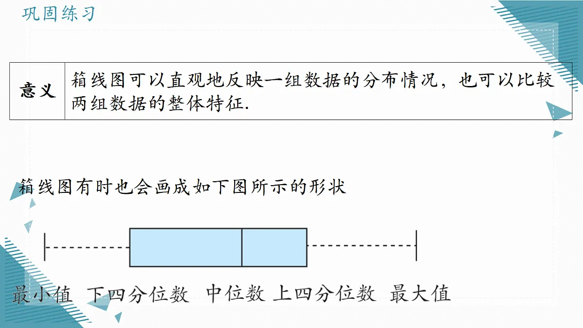 2026学年苏科版（2024）初中数学九年级上册（2024）4.3 四分位数和箱线图课件第8页