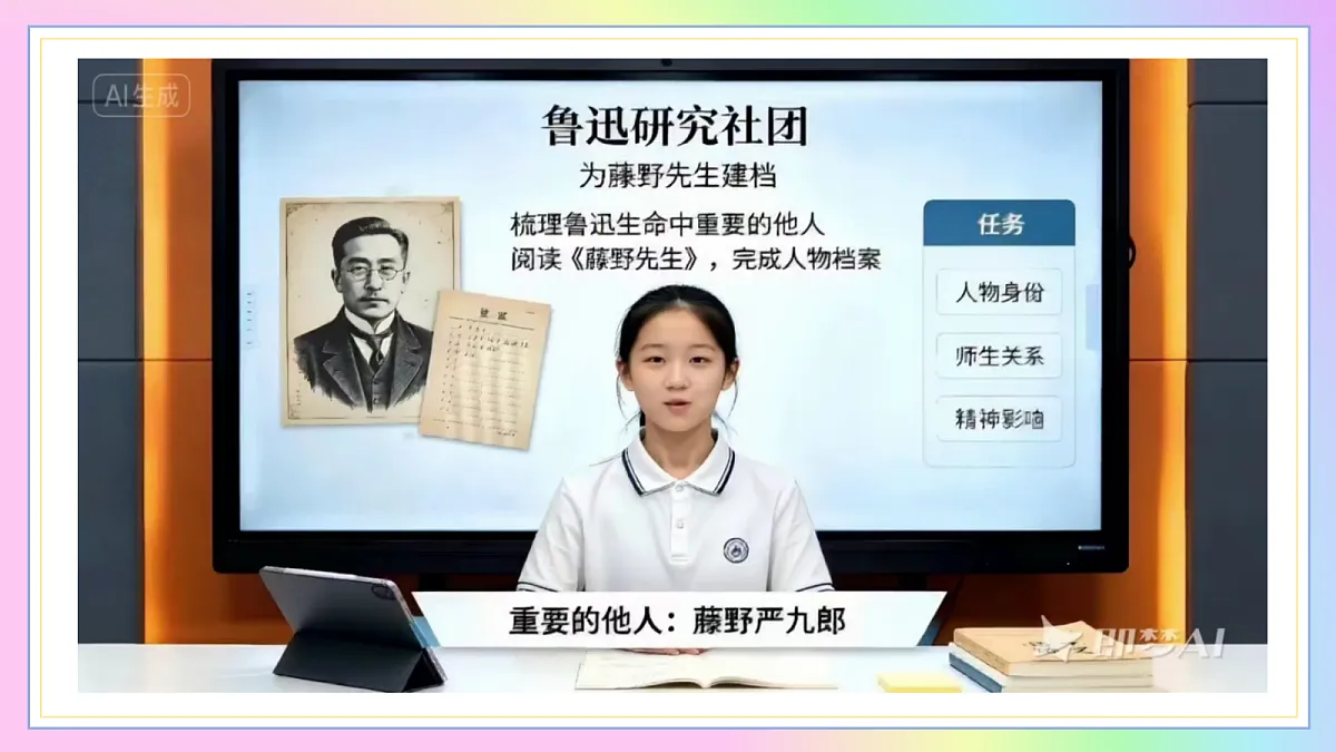 7 藤野先生：藤野授业祛偏见 鲁迅怀恩悟救亡（AI赋能 ·教学课件）语文统编版2024八年级上册第4页