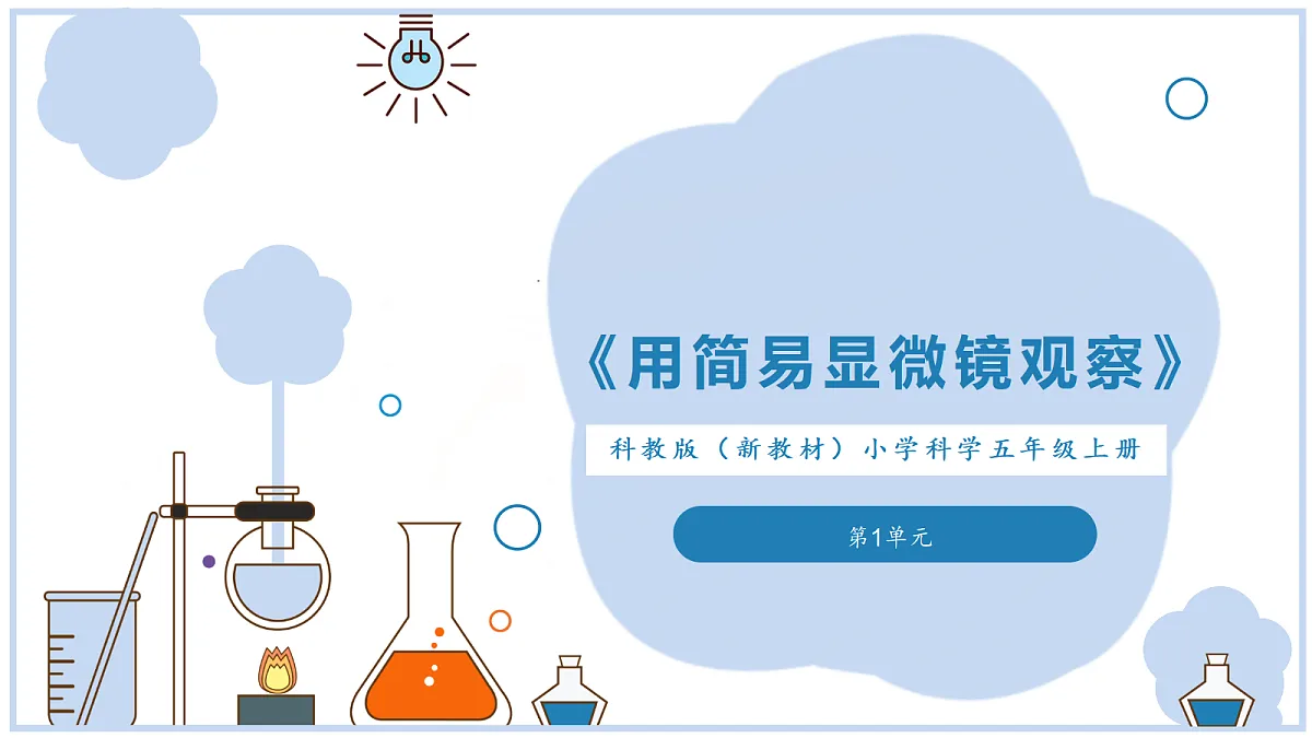《用简易显微镜观察》课件第1页